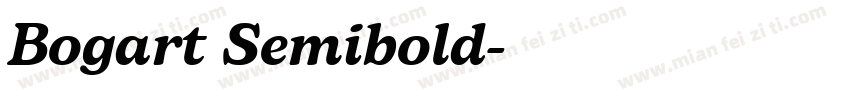 Bogart Semibold字体转换
